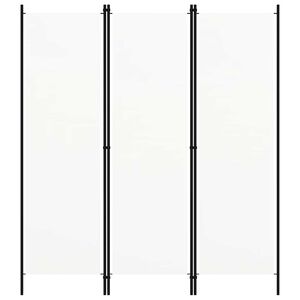 vidaXL 3-tlg. Raumteiler Wei&szlig; 150x180 cm