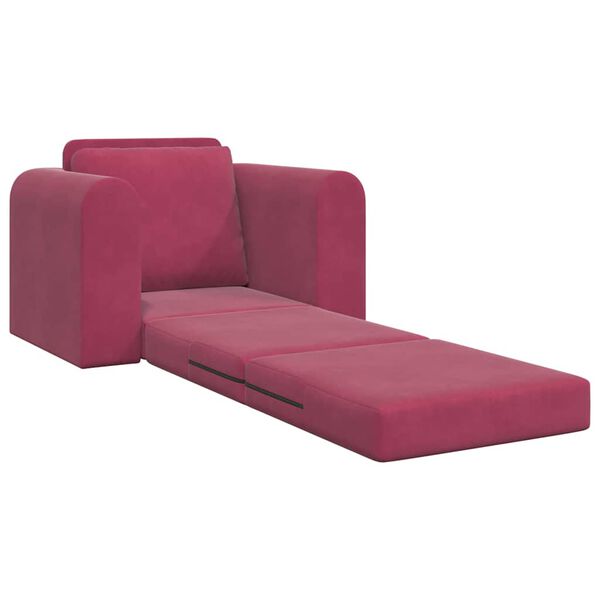 vidaXL Schlafsofa Weinrot 98 x 71 x 83 cm Samt