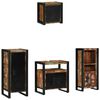 vidaXL Badezimmerm&ouml;bel-Set mit Regal 4 pcs Massives upgecyceltes Holz