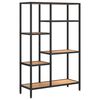 vidaXL B&uuml;cherregal 80x30x120 cm Stahl und Holzwerkstoff