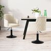 vidaXL Esszimmerst&uuml;hle 2 Stk. Drehbar Creme Samt