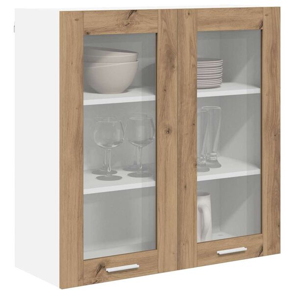 vidaXL H&auml;ngeschrank Artisan-Eiche 80 x 31 x 80 cm Holzwerkstoff