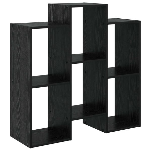 vidaXL Sideboard Schwarz Eichen-Optik 90 x 30 x 90 cm