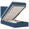 vidaXL Ottoman-Bett mit Matratze & LEDs Blau 80x200 cm Stoff