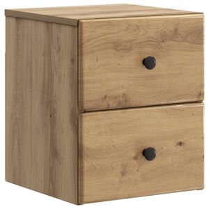 vidaXL Wandmontierter Nachttisch Artisan-Eiche 34,5 x 33 x 40 cm