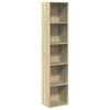 vidaXL B&uuml;cherregal Sonoma-Eiche 40x30x189 cm Holzwerkstoff