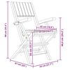 vidaXL Gartenstühle 8 Stk. Klappbar 55x61x90 cm Massivholz Teak