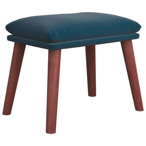 vidaXL Fu&szlig;hocker Blau 45x29,5x35 cm Samt
