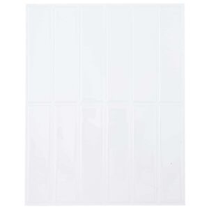 vidaXL Rechteckige Fliese 10 pcs Wei&szlig; 29 x 23 x 0,08 cm