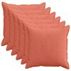 vidaXL Kissenbezug 6 stk. HOUTEN Rot-Orange 80 x 80 cm Cord