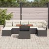 vidaXL Garten Essgruppe mit Kissen 8 pcs Schwarz und Creme