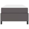vidaXL Bettrahmen mit Matratze Grau 100 x 200 cm Stoff