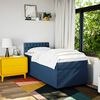 vidaXL Boxspringbett mit Matratze Blau 100x200 cm Stoff