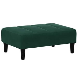 vidaXL Fu&szlig;hocker Dunkelgr&uuml;n 77x55x31 cm Samt