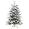 vidaXL K&uuml;nstlicher klappbarer Weihnachtsbaum Wei&szlig; 120 cm PE und PVC