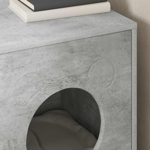 vidaXL Katzenhaus Beton 42,5 x 40 x 53 cm Holzwerkstoff