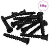vidaXL Steckkappen-Schraube 3072 Stk. Schwarz 7 x 40 mm Eisen