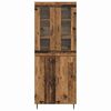 vidaXL Highboard 2 pcs Altholz Holzwerkstoff