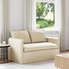 vidaXL Sofa 120cm Creme Metall