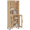 vidaXL Highboard Sonoma-Eiche 69,5x34x180 cm Holzwerkstoff