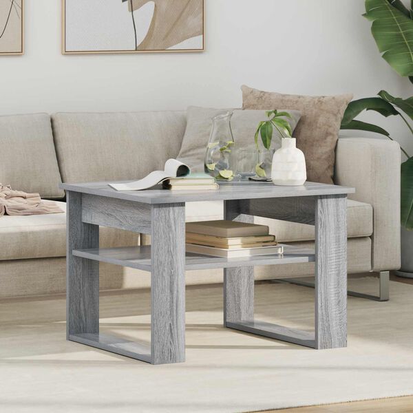 vidaXL Couchtisch Graues Sonoma 64 x 54 x 44 cm Holzwerkstoff