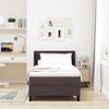 vidaXL Boxspringbett mit Matratze Dunkelbraun 200 x 90 cm Stoff