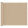 vidaXL Balkonsichtschutz Beige 100 x 200 cm Oxford-Stoff