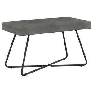 vidaXL Bank Dunkelgrau 80 x 40 x 45 cm Samt