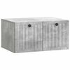 vidaXL Wandmontierter TV-Schrank Betongrau 59,5 x 41 x 30 cm