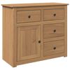 vidaXL Sideboard mit Schubladen PANAMA 93x40x80 cm Massivholz Kiefer