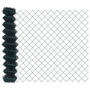 vidaXL Maschendrahtzaun 10 x 1,2 m Stahl Gr&uuml;n