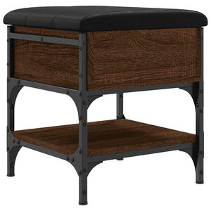 vidaXL Schuhbank Braun Eichen-Optik 42x42x45 cm Holzwerkstoff