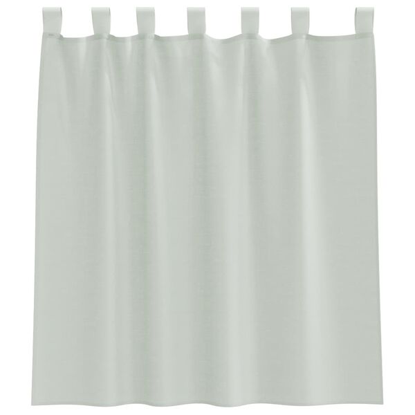 vidaXL Voile Vorhänge mit Schlaufen 2 Stk. Hellgrau 140x140 cm
