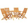 vidaXL Garten Essgruppe 5 Stk. Braun Massivholz Akazie