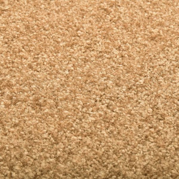 vidaXL Fußmatte Waschbar Creme 60x180 cm