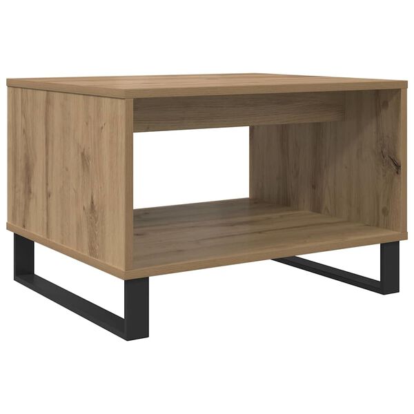 vidaXL Couchtisch Artisan-Eiche 60 x 50 x 40 cm Holzwerkstoff