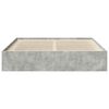vidaXL Bettgestell Betongrau 200x200 cm