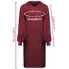 vidaXL Decken-Hoodie KINN Rot XL Baumwolle