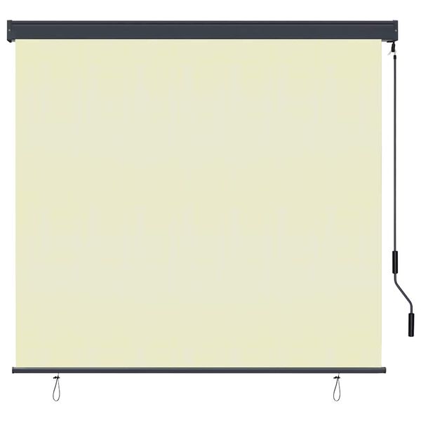 vidaXL Au&szlig;enrollo 170 x 250 cm Creme
