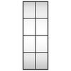 vidaXL Wandspiegel Schwarz 30x80 cm Rechteckig Eisen