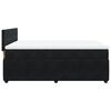 vidaXL Boxspringbett mit Matratze Schwarz 140x190 cm Samt