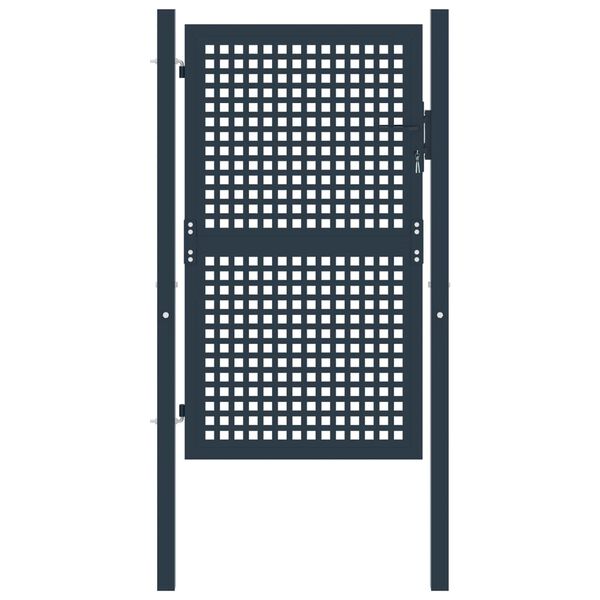 vidaXL Zauntor Anthrazit 102x150 cm Stahl