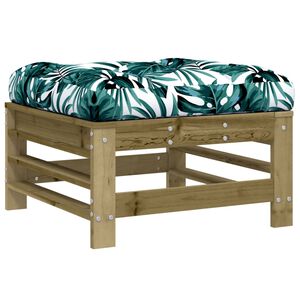 vidaXL Gartenhocker mit Kissen Kiefernholz Impr&auml;gniert