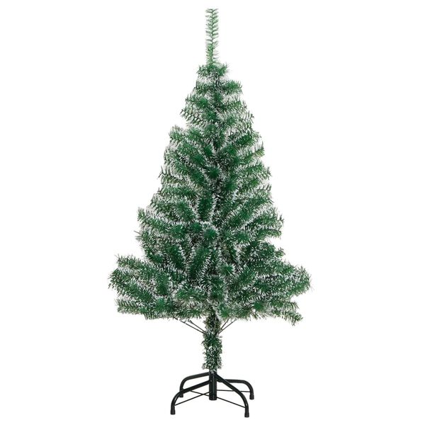 vidaXL Künstlicher Weihnachtsbaum Beschneit Grün 150 cm