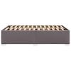 vidaXL Bettgestell ohne Matratze Grau 120x190 cm Kunstleder