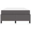 vidaXL Bettrahmen mit Matratze Grau 120 x 190 cm Stoff