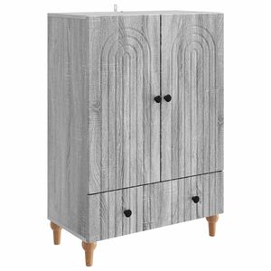 vidaXL Sideboard Graues Sonoma 66 x 34,5 x 95 cm Holzwerkstoff