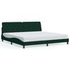 vidaXL Bettgestell ohne Matratze Dunkelgr&uuml;n 200x200 cm Samt