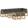 vidaXL Outdoor-Sofagarnitur 9 pcs Wei&szlig; und Anthrazit Polyester
