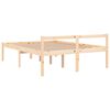 vidaXL Seniorenbett 135x190 cm Massivholz Kiefer